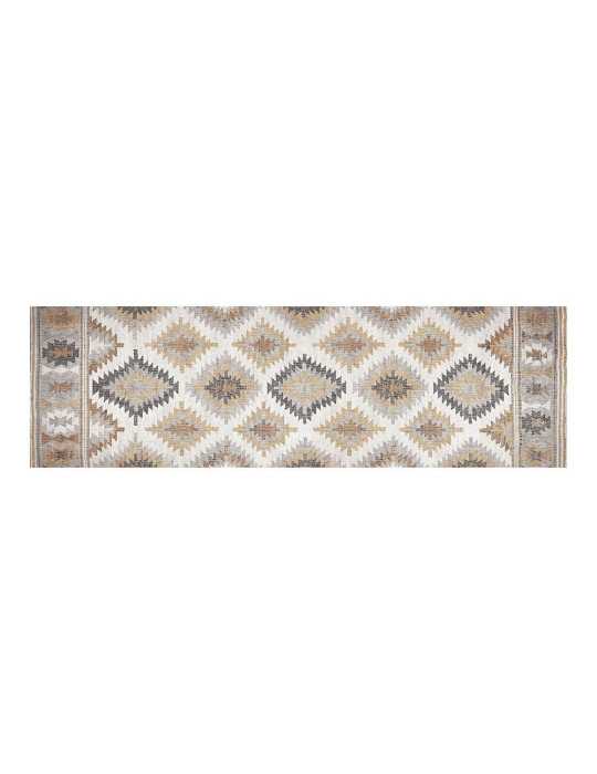 Alfombra Vinílica Estampada Kilim Grises, 60 x 200 cm CROMA COLLECTION
