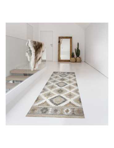 Alfombra Vinílica Estampada Kilim Grises, 60 x 200 cm CROMA COLLECTION 2