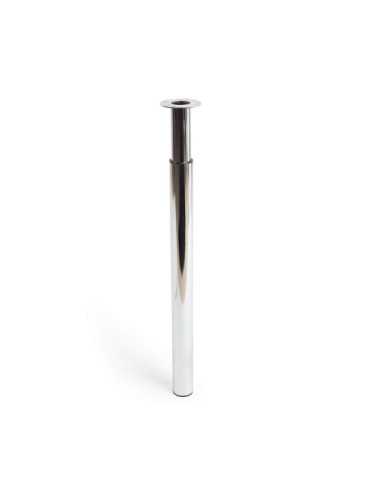 Pata Extensible Cilíndrica, Modelo 406E, de Acero con Acabado Cromo Brillo, Ø60 x 710/1100 mm REI
