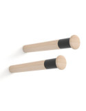 Soporte Fijo para Bicicleta, Modelo MT310, de Madera de Haya con Acabado Lacado, Ø3,8 x 31 cm, 2 uds REI
