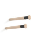 Soporte Fijo para Bicicleta, Modelo MT390, de Madera de Haya con Acabado Lacado, Ø 3,8 x 39 cm, 2 uds REI