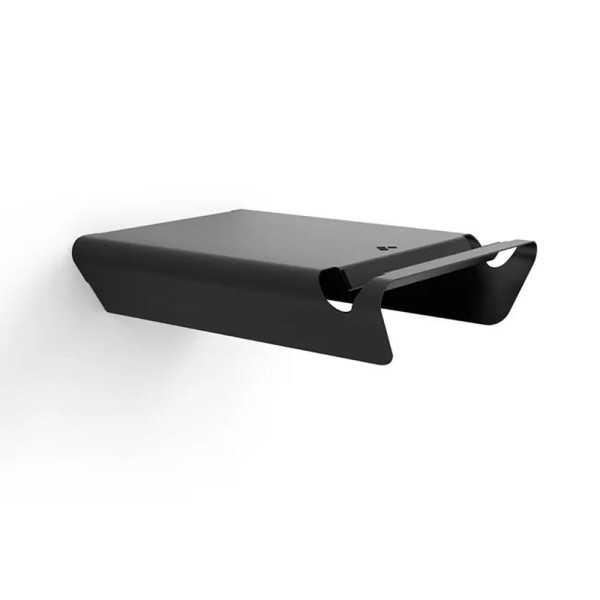 Soporte Fijo para Bicicleta, Modelo 2-8070.18, de Acero con Acabado Negro Mate, 36,5 x 28 x 8,5 cm REI
