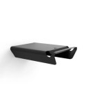 Soporte Fijo para Bicicleta, Modelo 2-8070.18, de Acero con Acabado Negro Mate, 36,5 x 28 x 8,5 cm REI