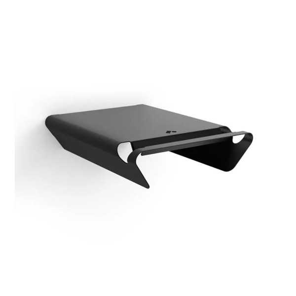 Soporte Fijo para Bicicleta, Modelo 2-8070.18, de Acero con Acabado Negro Mate, 36,5 x 28 x 8,5 cm REI