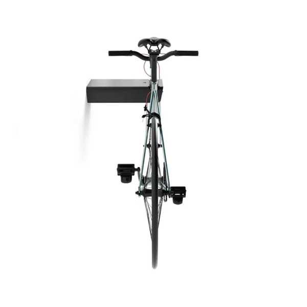 Soporte Fijo para Bicicleta, Modelo 2-8070.18, de Acero con Acabado Negro Mate, 36,5 x 28 x 8,5 cm REI