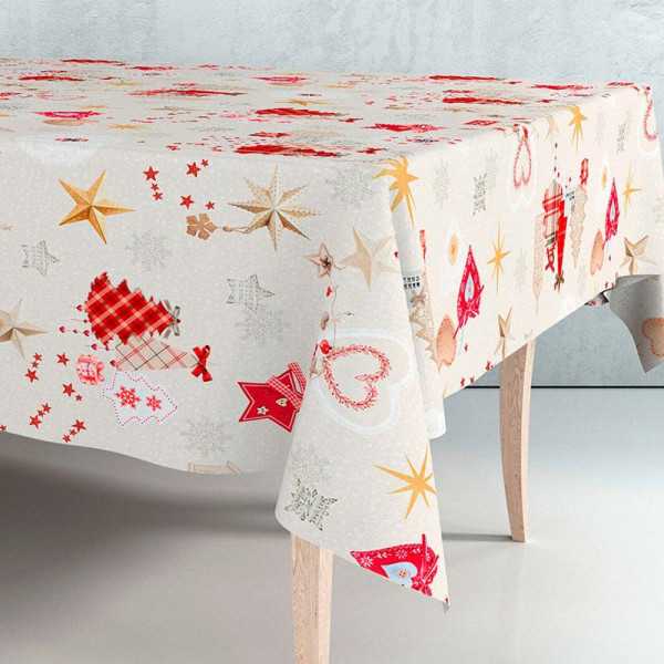 Rollo de Hule con Motivos Navideños Beige 1,40 x 25 m EXMA