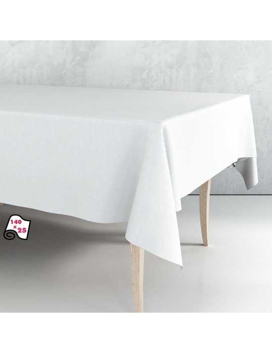 Rollo de Hule Mantel Blanco Liso 1,40 x 25 m EXMA