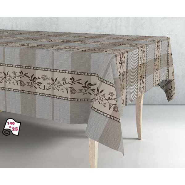 Rollo de Hule Mantel Beige-Marrón 1,40 x 25 m EXMA