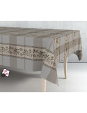 Rollo de Hule Mantel Beige-Marrón 1,40 x 25 m EXMA
