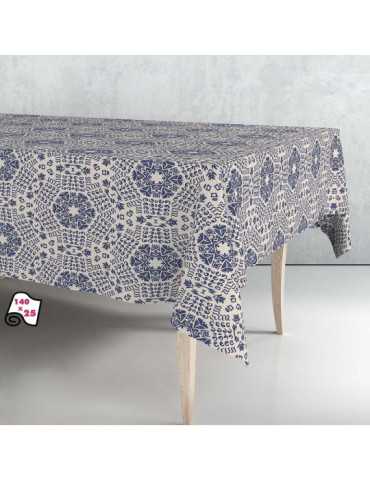 Rollo de Hule Mantel Mandala Azul 1,40 x 25 m EXMA