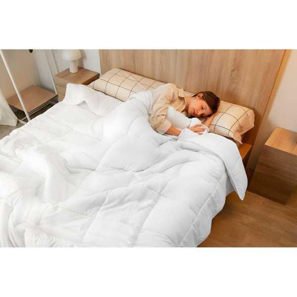 Edredón Relleno Nórdico Warmy E200 Blanco 155 x 220 cm NALUI