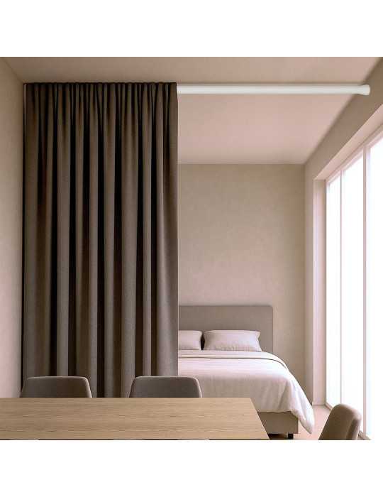 Barra Extensible Multiuso A Presión sin Taladro, Blanca, Ø2,8 - 2,5 x 140 - 250 cm CINTACOR - STORPLANET