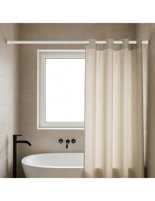Barra Extensible Multiuso A Presión sin Taladro, Blanca, Ø2,8 - 2,5 x 140 - 250 cm CINTACOR - STORPLANET