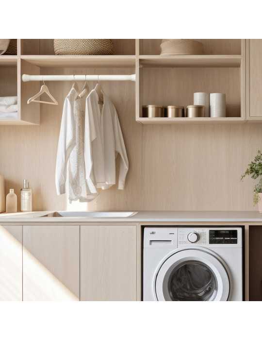Barra Extensible Multiuso A Presión sin Taladro, Blanca, Ø2,8 - 2,5 x 140 - 250 cm CINTACOR - STORPLANET