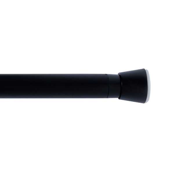 Barra Extensible Multiuso A Presión sin Taladro, Negra, Ø2,8 - 2,5 x 140 - 250 cm CINTACOR - STORPLANET