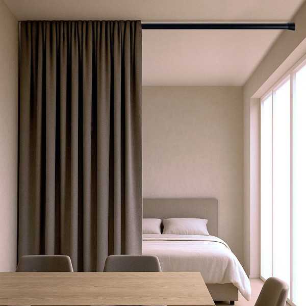 Barra Extensible Multiuso A Presión sin Taladro, Negra, Ø2,8 - 2,5 x 140 - 250 cm CINTACOR - STORPLANET