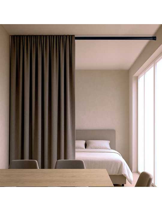 Barra Extensible Multiuso A Presión sin Taladro, Negra, Ø2,8 - 2,5 x 140 - 250 cm CINTACOR - STORPLANET