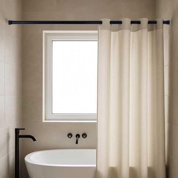 Barra Extensible Multiuso A Presión sin Taladro, Negra, Ø2,8 - 2,5 x 140 - 250 cm CINTACOR - STORPLANET