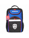 Mochila Negra y Azul Reflectante Multiusos Tool Backpack 31 x 17 x 43 cm WORKPRO