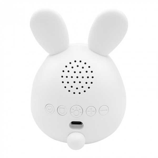 Reloj Despertador Recargable Modelo Conejito Blanco MARY´S