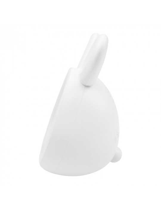 Reloj Despertador Recargable Modelo Conejito Blanco MARY´S