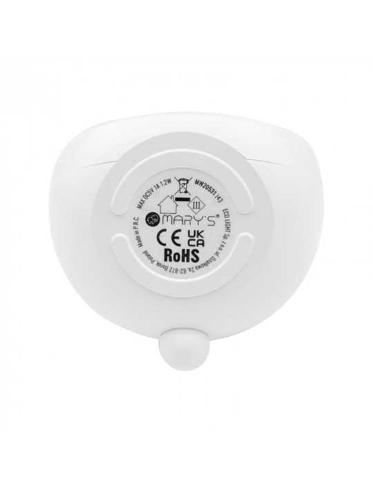 Reloj Despertador Recargable Modelo Conejito Blanco MARY´S