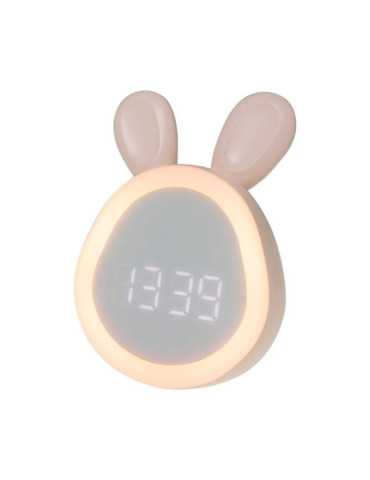 Reloj Despertador Recargable Modelo Conejito Rosa MARY´S