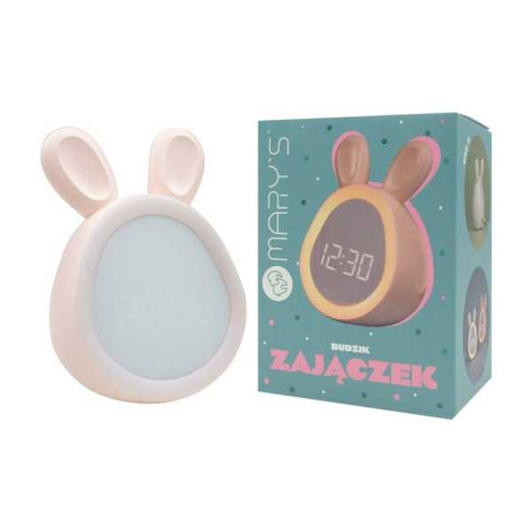 Reloj Despertador Recargable Modelo Conejito Rosa MARY´S