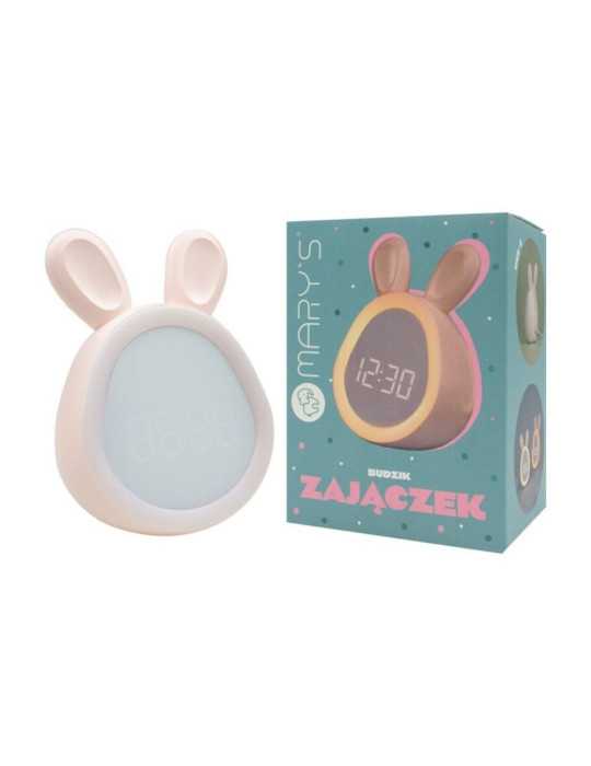 Reloj Despertador Recargable Modelo Conejito Rosa MARY´S