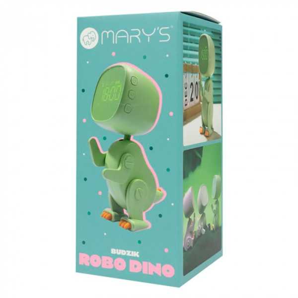 Reloj Despertador Recargable Modelo Robo Dino MARY´S