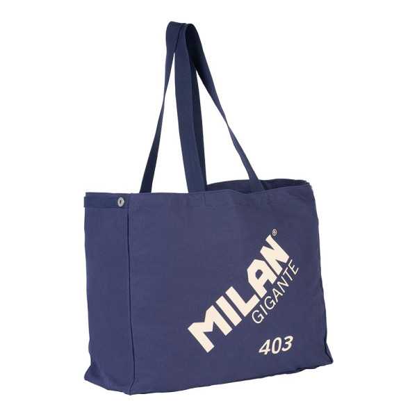 Bolso Tote Bag, Colección Gigante 403 Since 1918, Azul Marino, 51 x 21,5 x 40,5 cm MILAN
