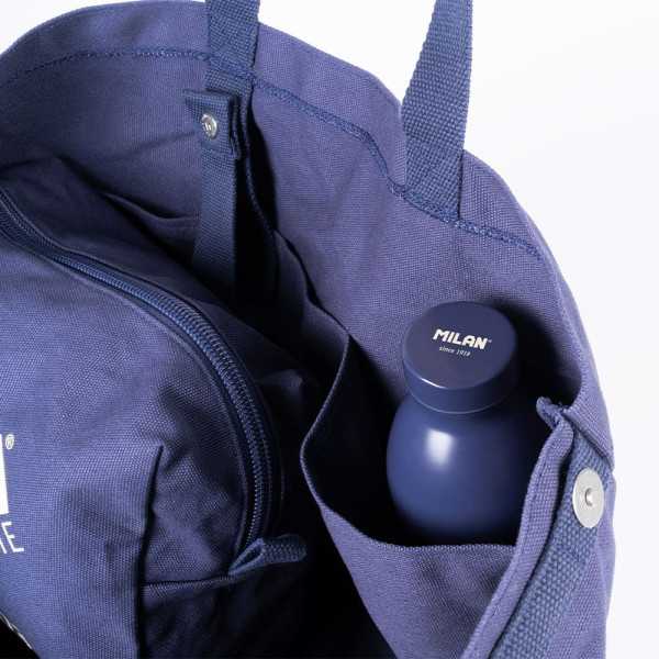Bolso Tote Bag, Colección Gigante 403 Since 1918, Azul Marino, 51 x 21,5 x 40,5 cm MILAN
