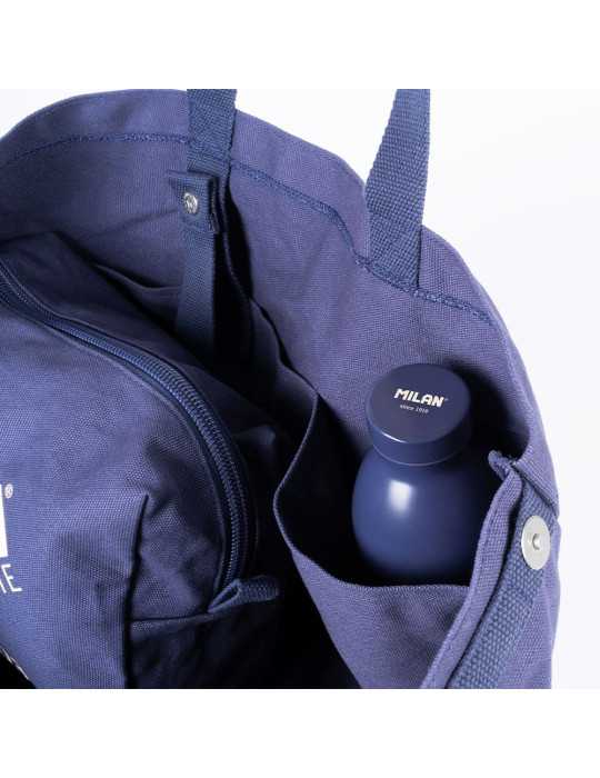 Bolso Tote Bag, Colección Gigante 403 Since 1918, Azul Marino, 51 x 21,5 x 40,5 cm MILAN