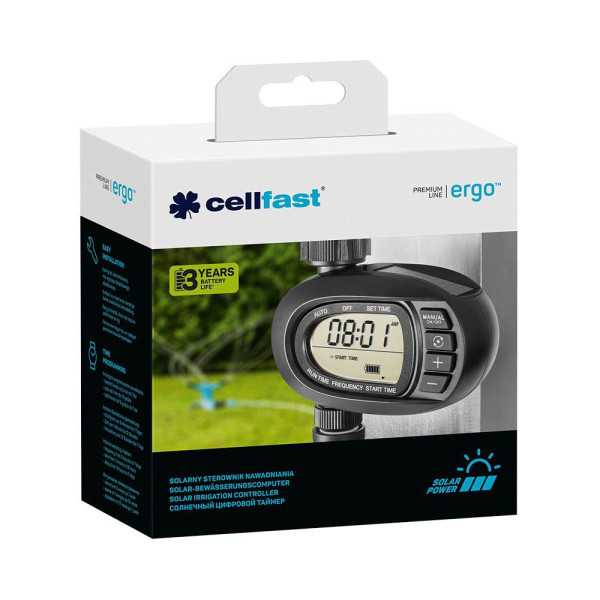 Programador de Riego Solar Energo CELLFAST
