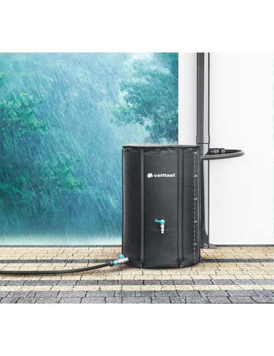 Depósito Plegable Recolector de Agua de Lluvia, 250 L, Ø60 x 90 cm CELLFAST