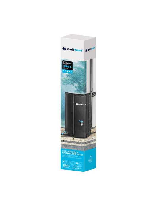 Depósito Plegable Recolector de Agua de Lluvia, 250 L, Ø60 x 90 cm CELLFAST
