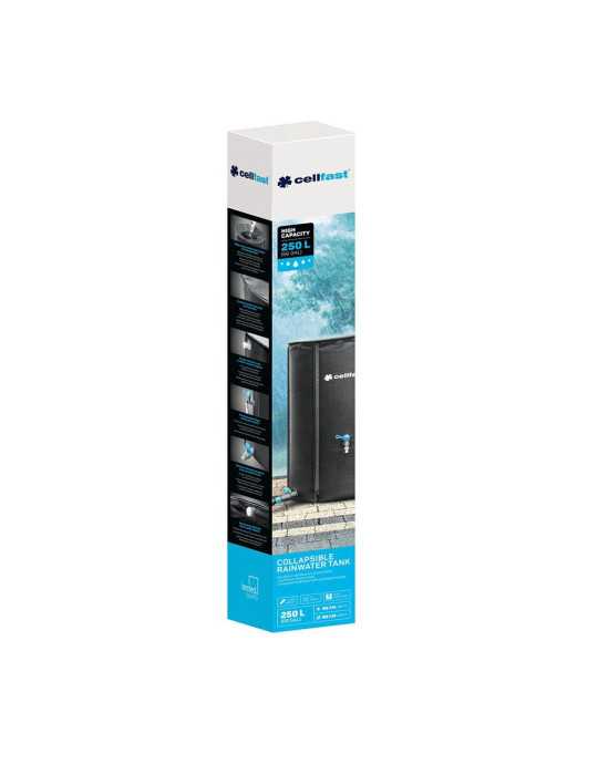 Depósito Plegable Recolector de Agua de Lluvia, 250 L, Ø60 x 90 cm CELLFAST
