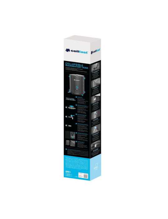 Depósito Plegable Recolector de Agua de Lluvia, 250 L, Ø60 x 90 cm CELLFAST