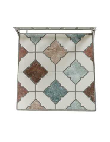 Silla Metálica/Mosaico Plegable Bistro Marrakech para Exterior 38 x 50 x 89 cm BASICS 2