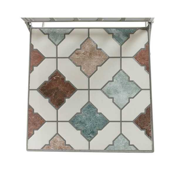 Silla Metálica/Mosaico Plegable Bistro Marrakech para Exterior 38 x 50 x 89 cm BASICS
