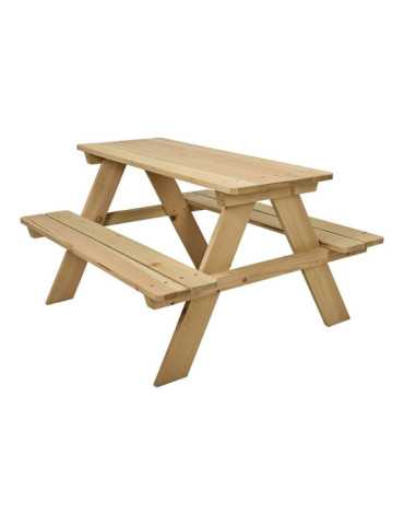 Mesa Picnic de Madera Infantil 79 x 89 x 50 cm BASICS