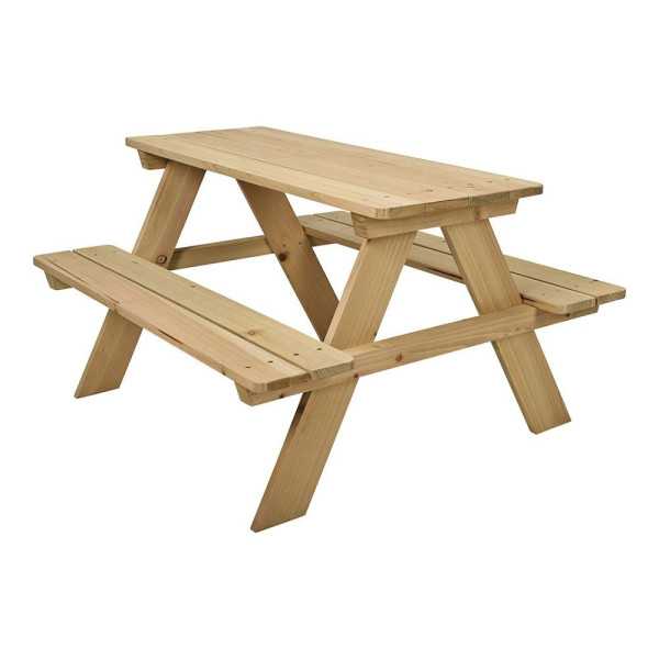 Mesa Picnic de Madera Infantil 79 x 89 x 50 cm BASICS