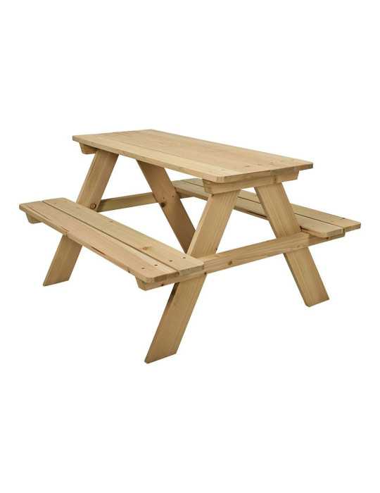 Mesa Picnic de Madera Infantil 79 x 89 x 50 cm BASICS