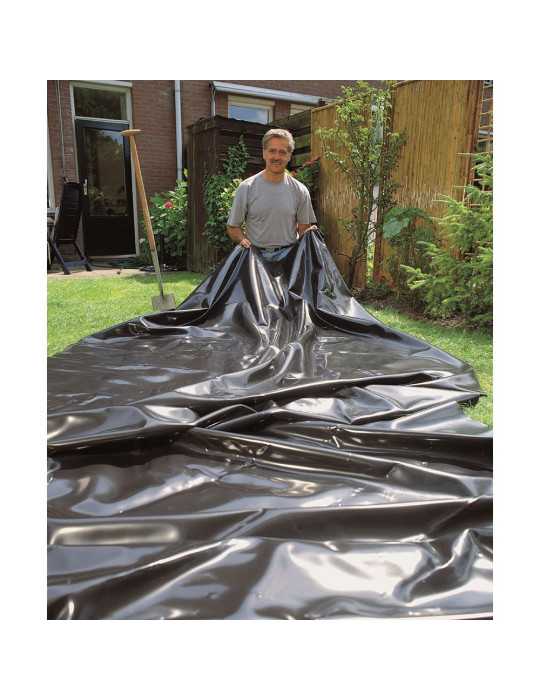 Lona de PVC para Cualquier tipo de Estanque, Negra, Aqualiner, 2 x 3 m UBBINK
