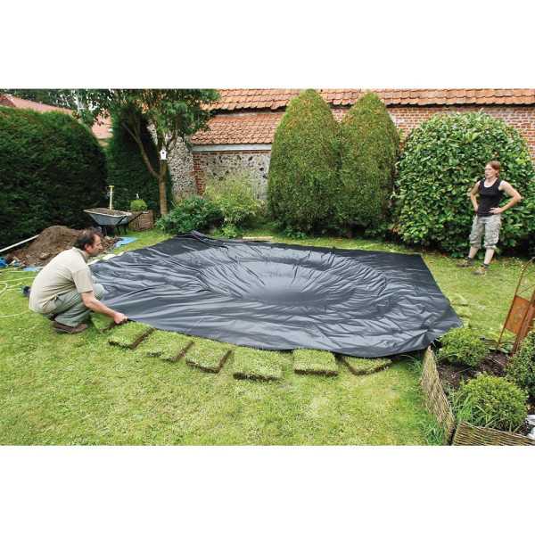 Lona de PVC para Cualquier tipo de Estanque, Negra, Aqualiner, 2 x 3 m UBBINK