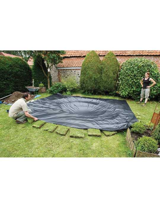 Lona de PVC para Cualquier tipo de Estanque, Negra, Aqualiner, 2 x 3 m UBBINK