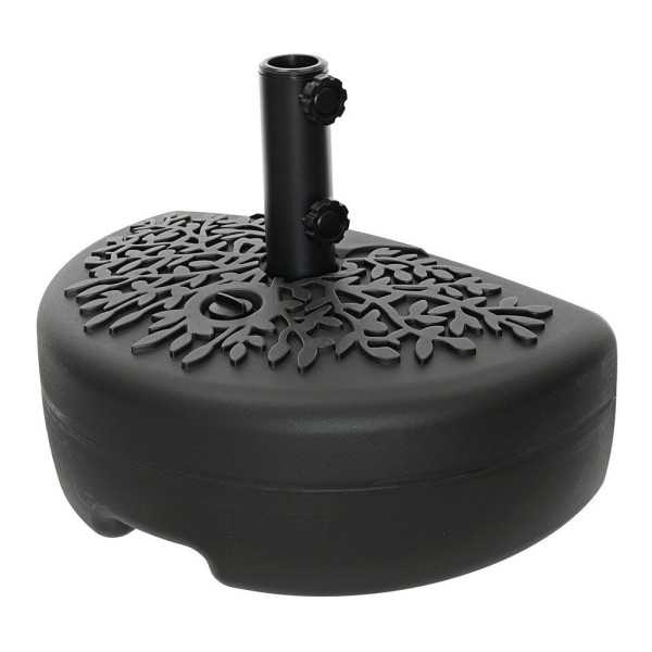 Base Negra para Sombrilla/Parasol, 50 x 30 x 36,5 cm OUTDOOR LIVING BY DECORIS