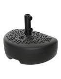Base Negra para Sombrilla/Parasol, 50 x 30 x 36,5 cm OUTDOOR LIVING BY DECORIS