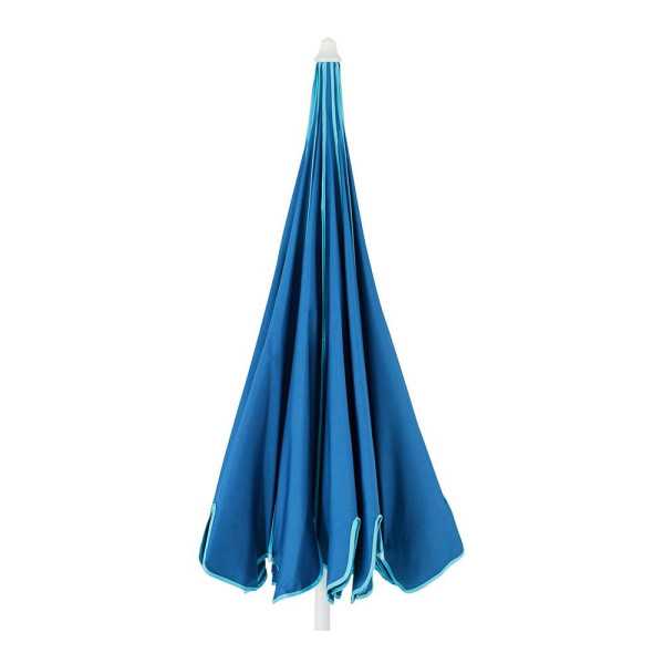 Parasol para Jardín, Azul con Ribete Verde Agua, Ø170 x 215 cm OUTDOOR LIVING BY DECORIS