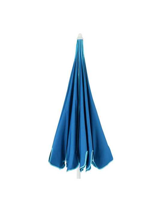 Parasol para Jardín, Azul con Ribete Verde Agua, Ø170 x 215 cm OUTDOOR LIVING BY DECORIS